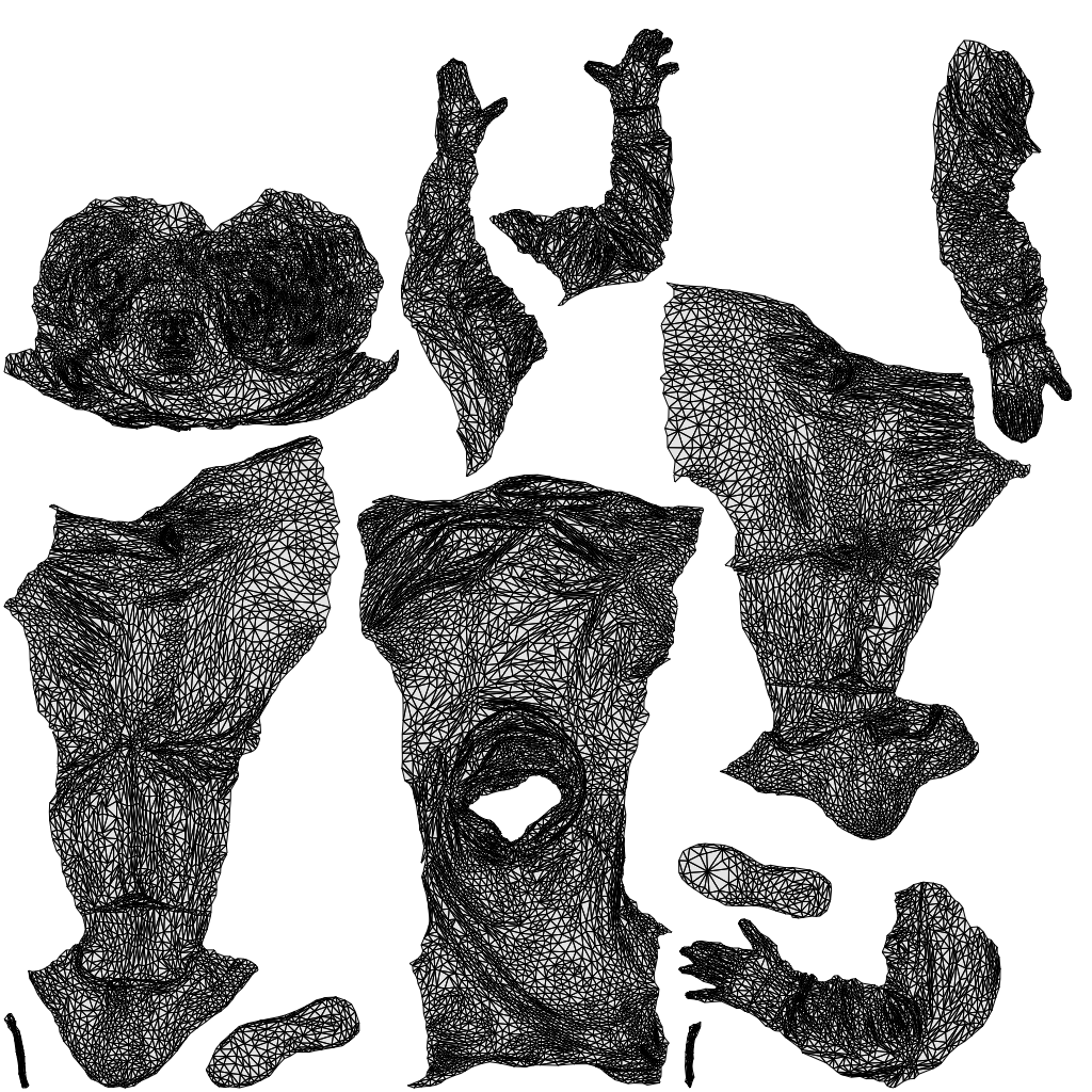 realistic 3D people man casual sitting, render-ready for V-Ray and Corona, FBX OBJ, wireframe top-down view