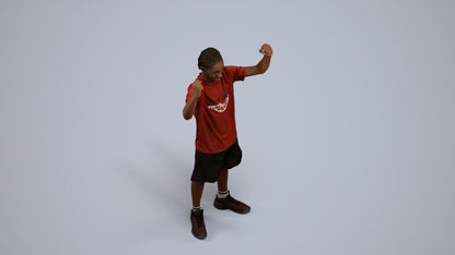 realistic 3D boy sport, scanned archviz people for Blender and 3ds Max, back view render