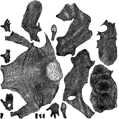 scanned 3D woman casual sitting, photogrammetry people for Enscape and V-Ray, wireframe top-down view