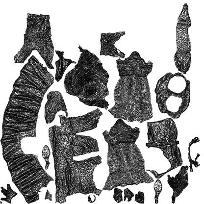 3D human model woman business standing, photogrammetry scanned person for archviz, wireframe top-down view