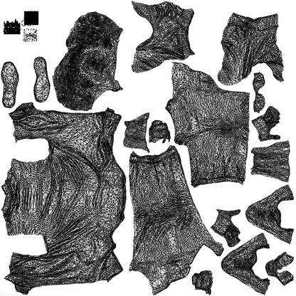 photogrammetry 3D man casual cycling, realistic human model archviz FBX, wireframe top-down view