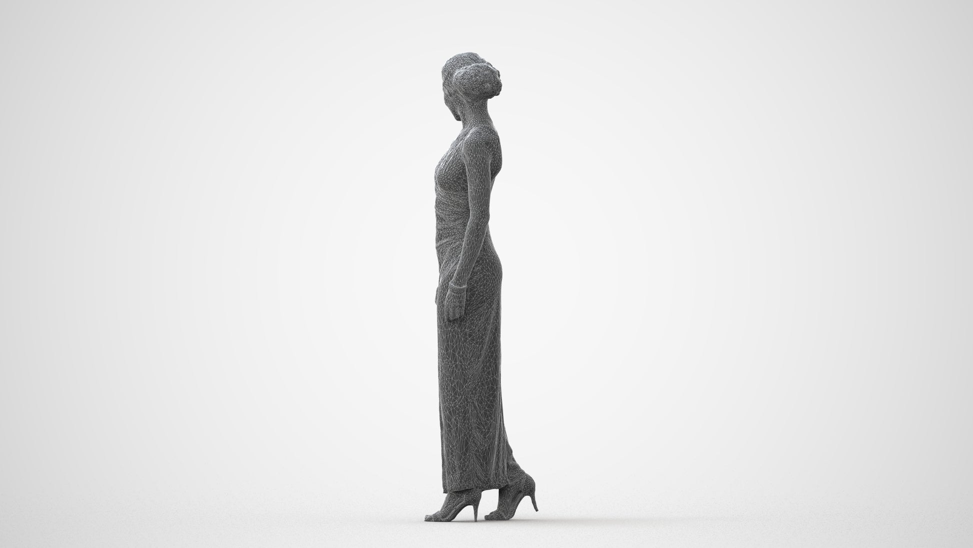 realistic 3D people woman formal formalaffairs, render-ready for V-Ray and Corona, FBX OBJ, square thumbnail