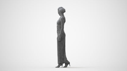 realistic 3D people woman formal formalaffairs, render-ready for V-Ray and Corona, FBX OBJ, square thumbnail