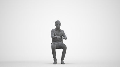 realistic 3D human boy kids, archviz people FBX OBJ for Blender, three-quarter front view render