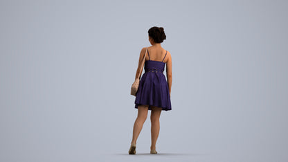 photogrammetry 3D woman formal formalaffairs, realistic human model archviz FBX, front view render