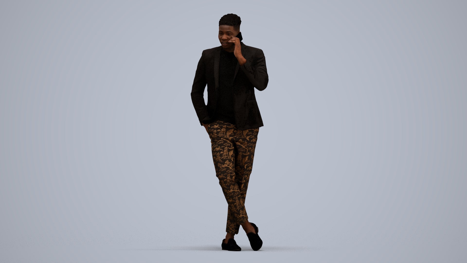 scanned 3D man formal formalaffairs, photogrammetry people for Enscape and V-Ray, standing pose render