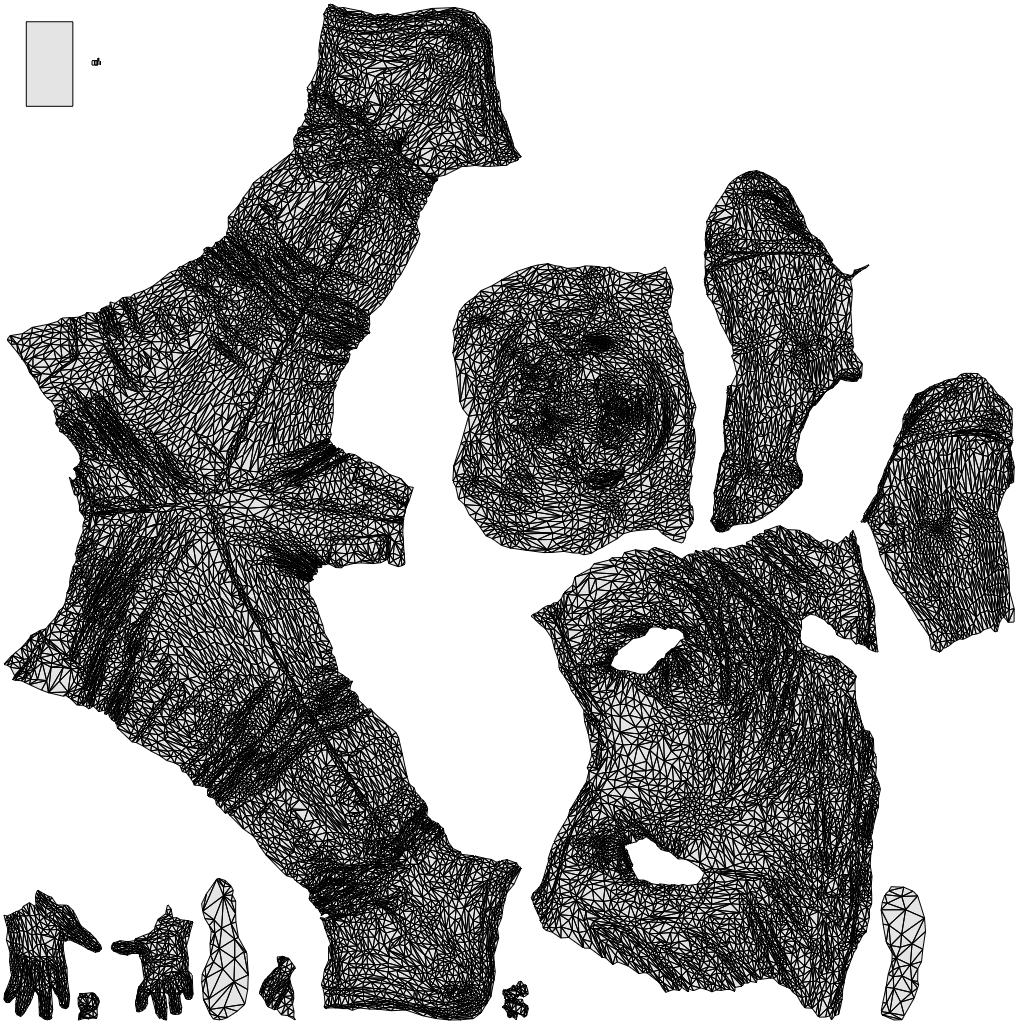 photogrammetry 3D woman casual standing, realistic human model archviz FBX, wireframe top-down view
