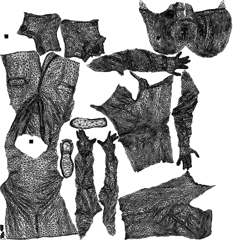 realistic 3D woman business cycling, scanned archviz people for Blender and 3ds Max, wireframe top-down view