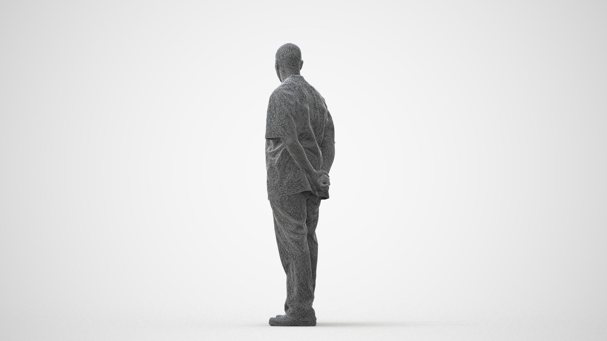 realistic 3D man medical, scanned archviz people for Blender and 3ds Max, square thumbnail