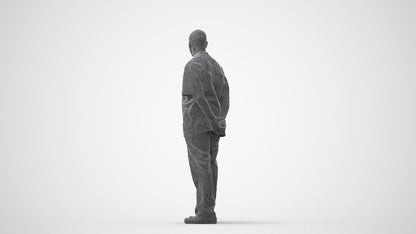 realistic 3D man medical, scanned archviz people for Blender and 3ds Max, square thumbnail