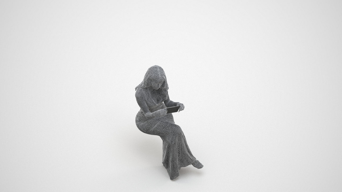 realistic 3D people woman formal formalaffairs, render-ready for V-Ray and Corona, FBX OBJ, wireframe three-quarter view