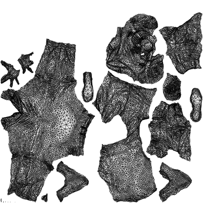 realistic 3D people man business sitting, render-ready for V-Ray and Corona, FBX OBJ, wireframe top-down view