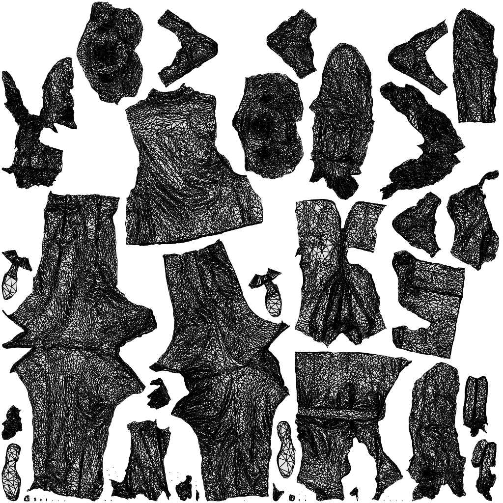 3D human model woman formal business, photogrammetry scanned person for archviz, wireframe top-down view
