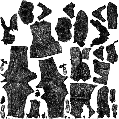 3D human model woman formal business, photogrammetry scanned person for archviz, wireframe top-down view