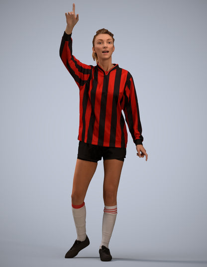 realistic 3D human woman sport, archviz people FBX OBJ for Blender
