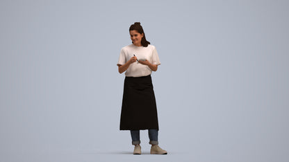 photogrammetry 3D woman mix, realistic human model archviz FBX, standing pose render
