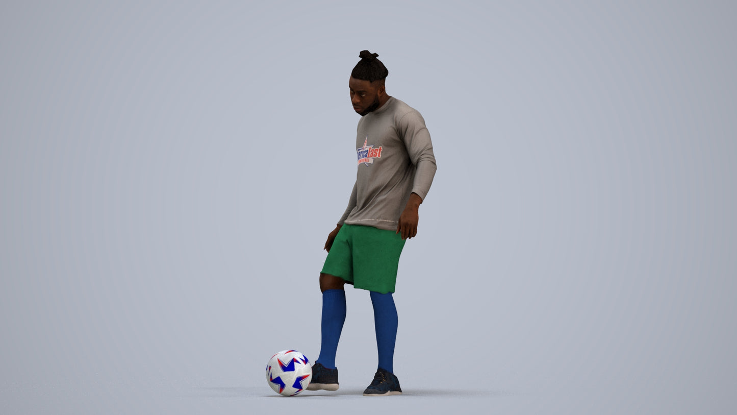 realistic 3D man sport, scanned archviz people for Blender and 3ds Max, standing pose render