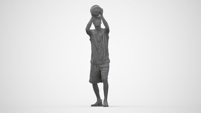 3D people model man sport, scanned human for 3ds Max rendering, wireframe back view