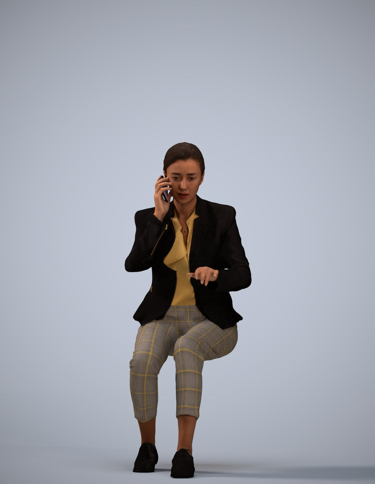 realistic 3D people woman business, render-ready for V-Ray and Corona, FBX OBJ