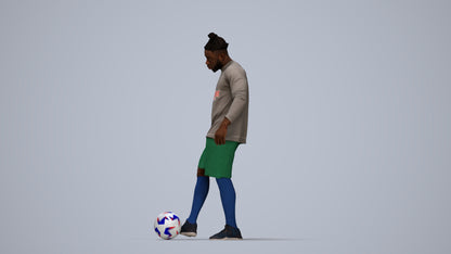realistic 3D man sport, scanned archviz people for Blender and 3ds Max, top-down view render