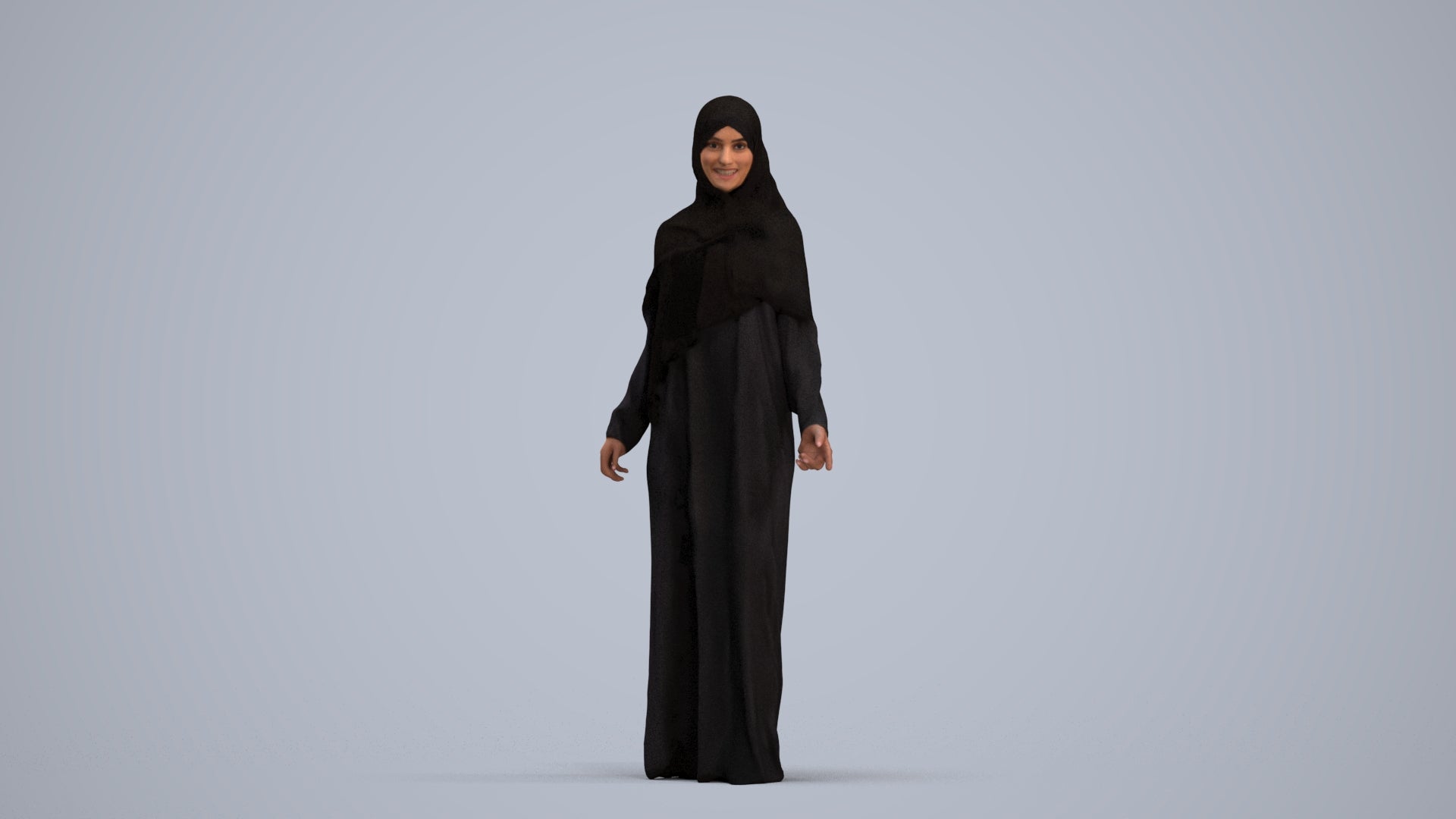 photogrammetry 3D woman standing, realistic human model archviz FBX, standing pose render