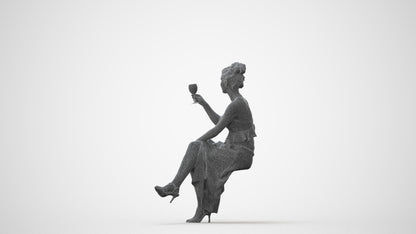 realistic 3D woman formal formalaffairs, scanned archviz people for Blender and 3ds Max, square thumbnail
