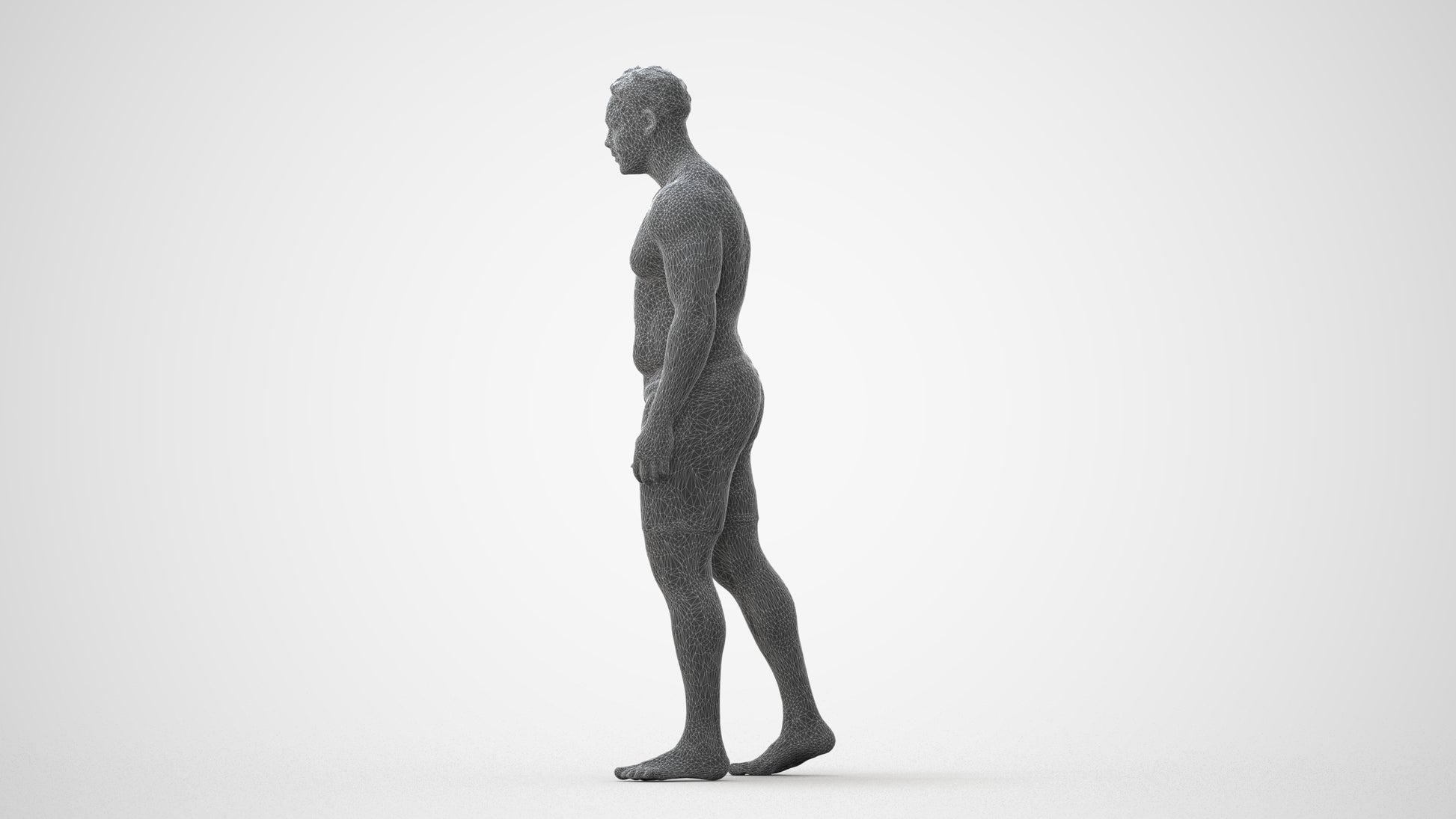 3D scanned man pool, photorealistic archviz people for Enscape and SketchUp, square thumbnail