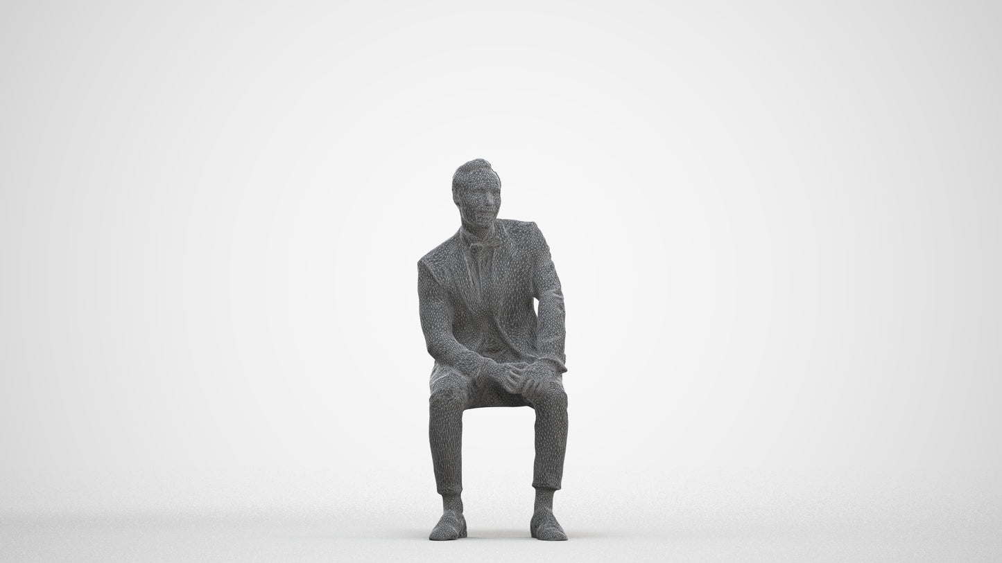 realistic 3D people man formal formalaffairs, render-ready for V-Ray and Corona, FBX OBJ, three-quarter front view render