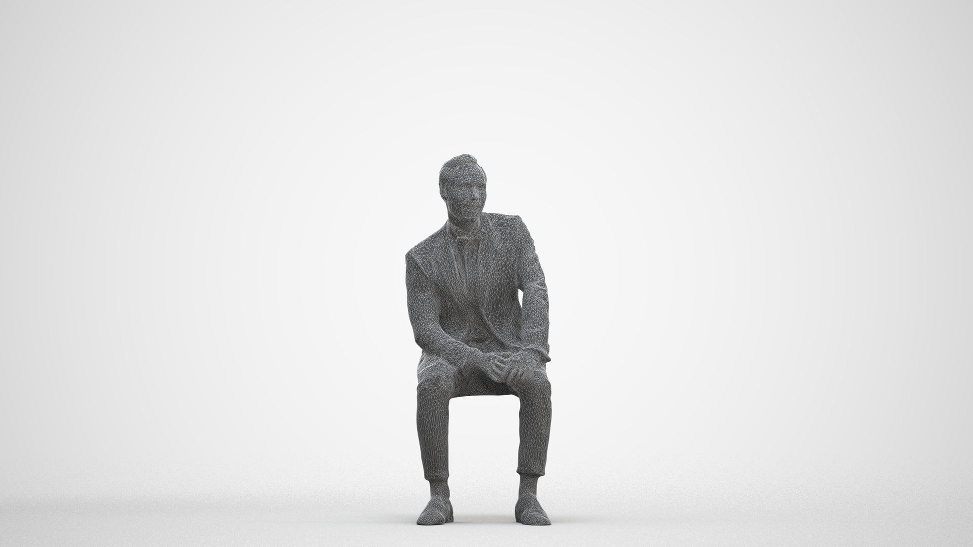 realistic 3D people man formal formalaffairs, render-ready for V-Ray and Corona, FBX OBJ, three-quarter front view render