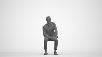realistic 3D people man formal formalaffairs, render-ready for V-Ray and Corona, FBX OBJ, three-quarter front view render