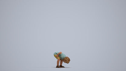 photogrammetry 3D boy casual kids, realistic human model archviz FBX, standing pose render