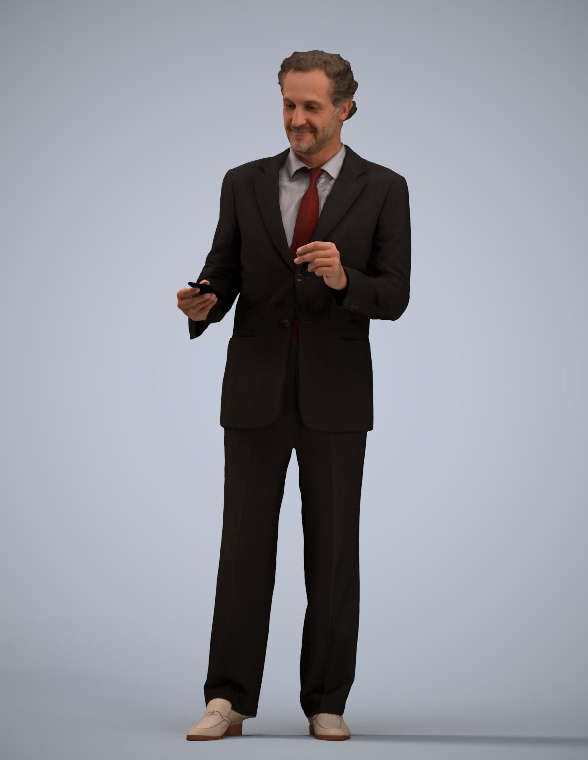 realistic 3D people man business, render-ready for V-Ray and Corona, FBX OBJ