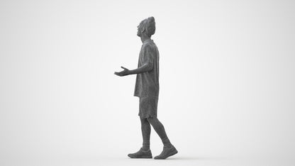 realistic 3D human man sport, archviz people FBX OBJ for Blender, square thumbnail