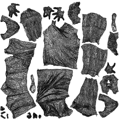 realistic 3D man sport, scanned archviz people for Blender and 3ds Max, wireframe top-down view