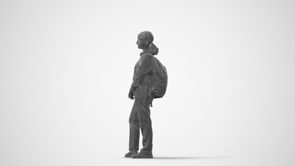 scanned 3D girl kids, photogrammetry people for Enscape and V-Ray, square thumbnail