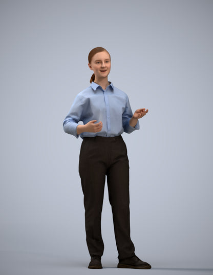 realistic 3D people girl kids, render-ready for V-Ray and Corona, FBX OBJ