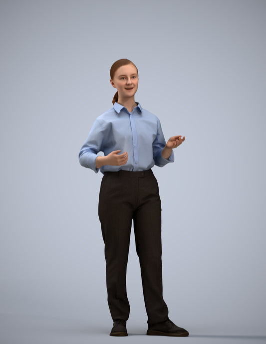 realistic 3D people girl kids, render-ready for V-Ray and Corona, FBX OBJ