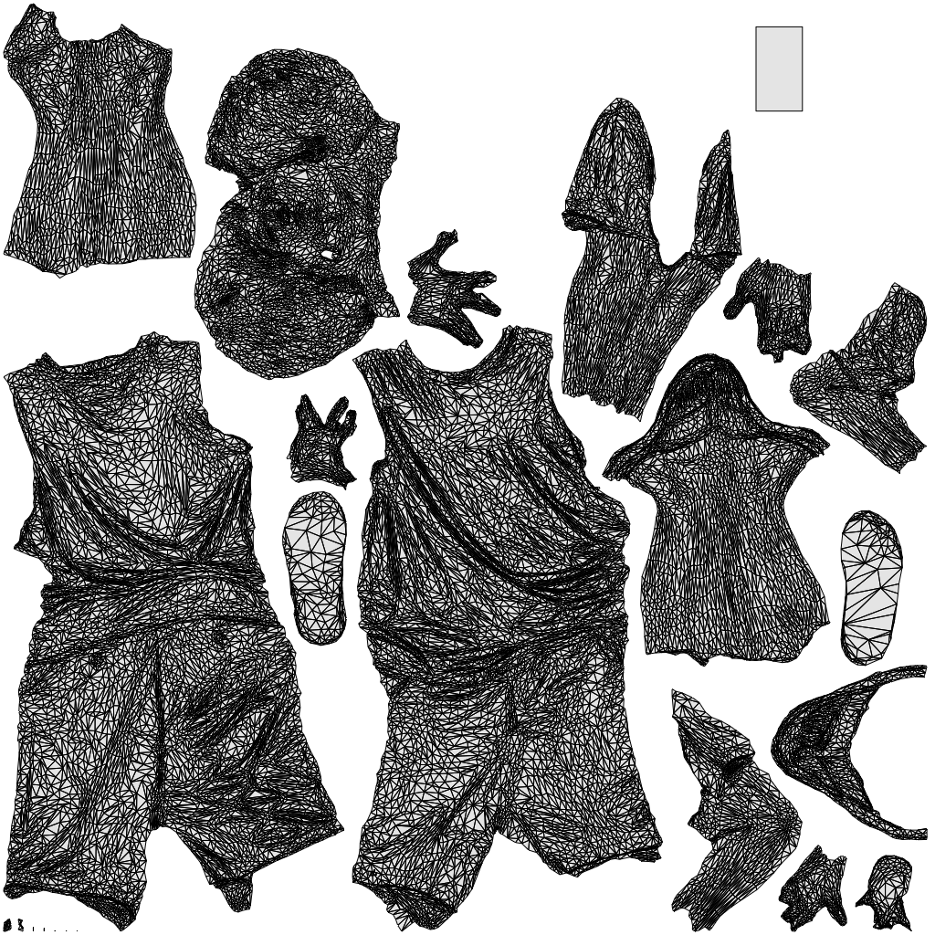 3D human model boy casual kids, photogrammetry scanned person for archviz, wireframe top-down view