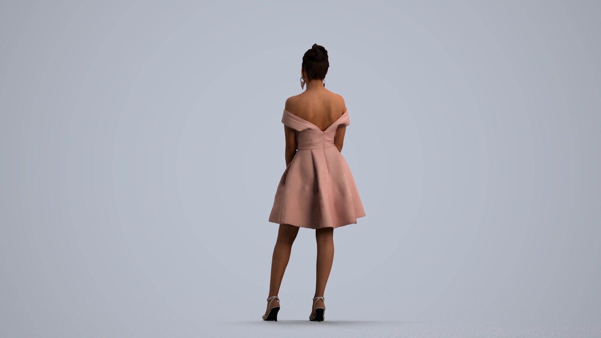 realistic 3D people woman formal formalaffairs, render-ready for V-Ray and Corona, FBX OBJ, front view render