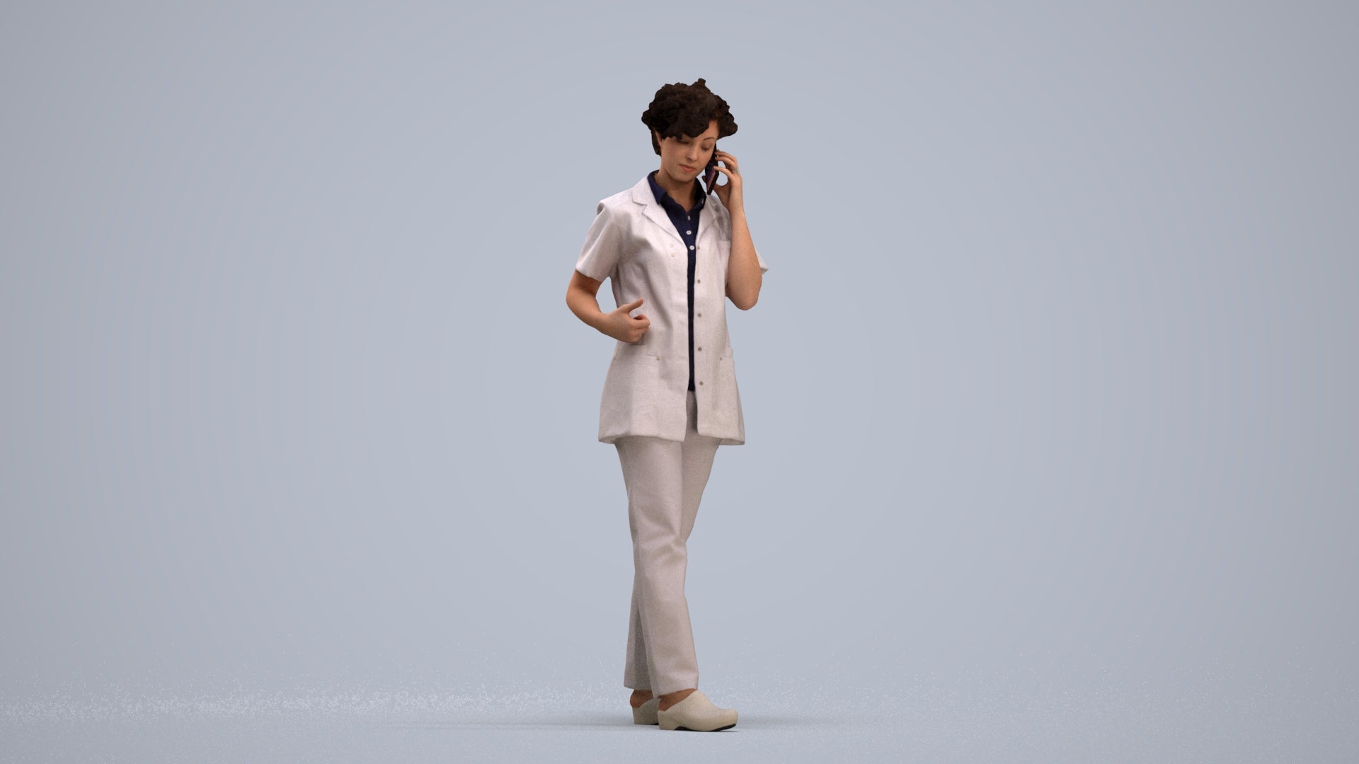 photogrammetry 3D woman medical, realistic human model archviz FBX, standing pose render