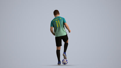 scanned 3D man sport, photogrammetry people for Enscape and V-Ray, front view render