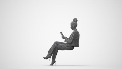 3D scanned woman business, photorealistic archviz people for Enscape and SketchUp, square thumbnail