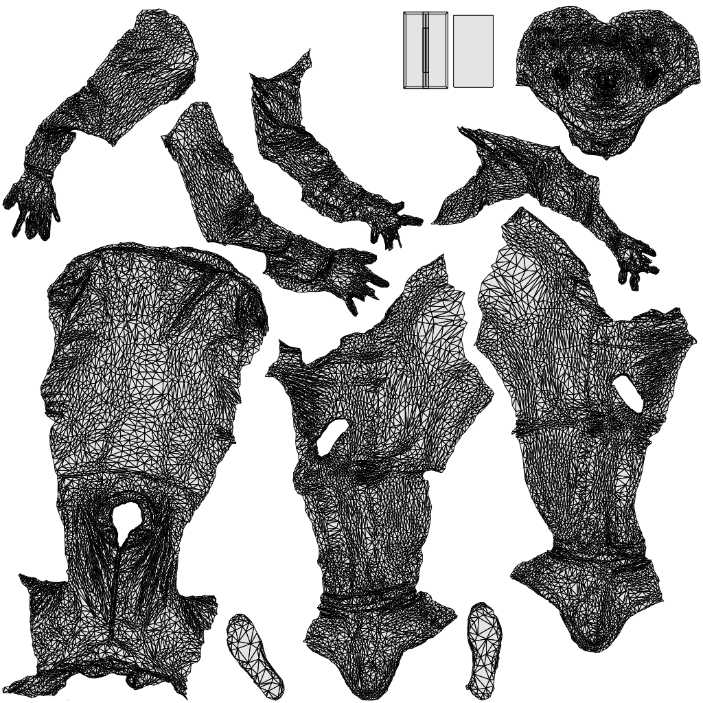 realistic 3D people man casual sitting, render-ready for V-Ray and Corona, FBX OBJ, wireframe top-down view