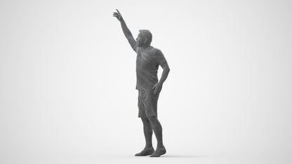 realistic 3D man sport, scanned archviz people for Blender and 3ds Max, square thumbnail