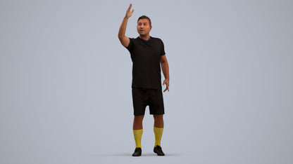 realistic 3D people man sport, render-ready for V-Ray and Corona, FBX OBJ, standing pose render