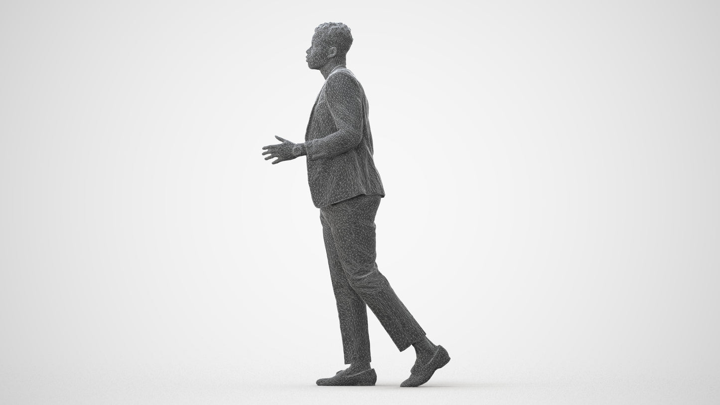 scanned 3D man formal formalaffairs, photogrammetry people for Enscape and V-Ray, square thumbnail