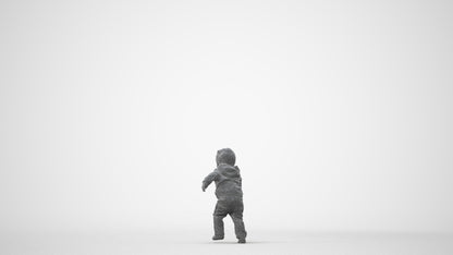 realistic 3D human boy casual kids, archviz people FBX OBJ for Blender, square thumbnail