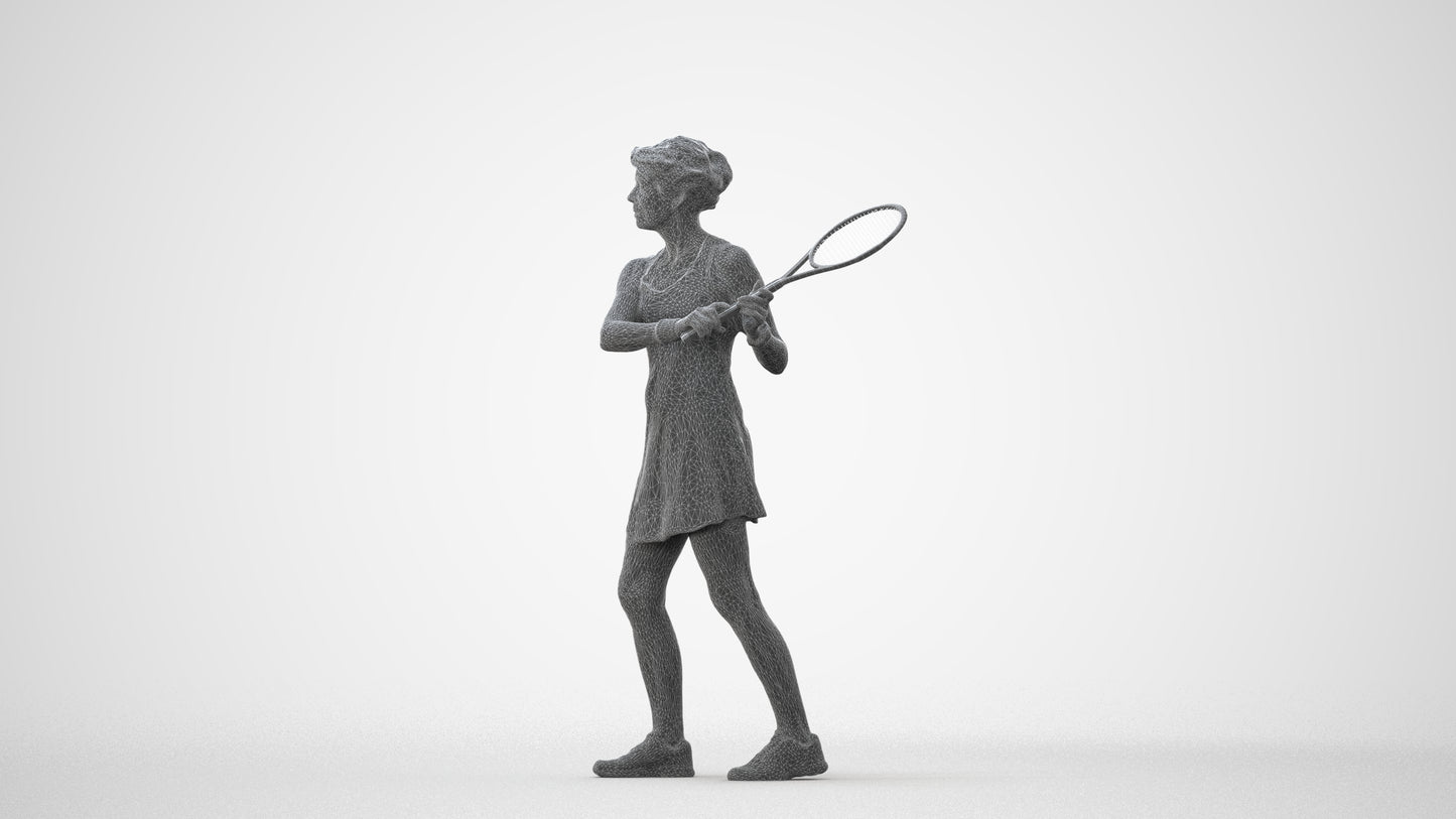 3D scanned woman sport, photorealistic archviz people for Enscape and SketchUp, square thumbnail