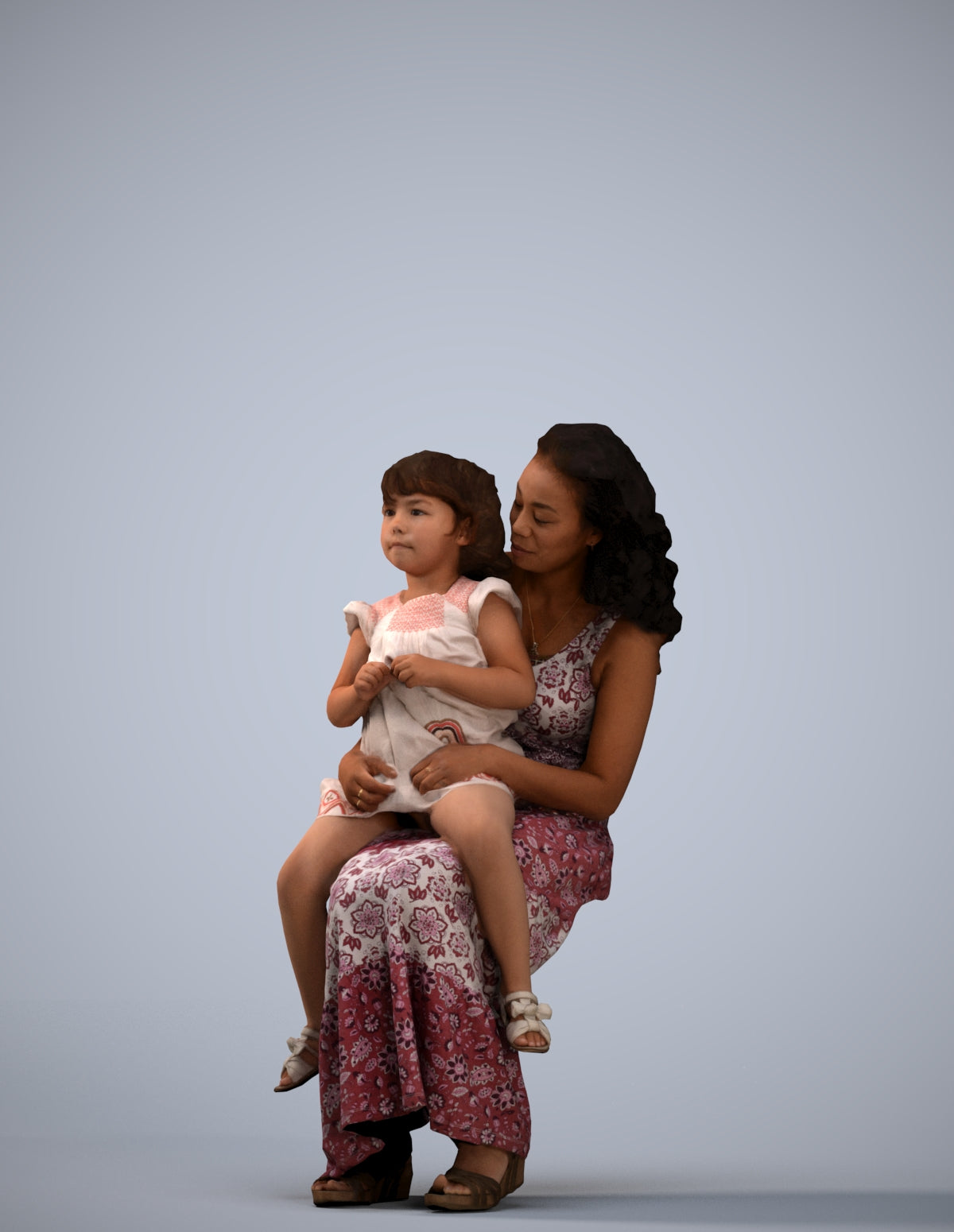 3D scanned boy kids casual, photorealistic archviz people for Enscape and SketchUp