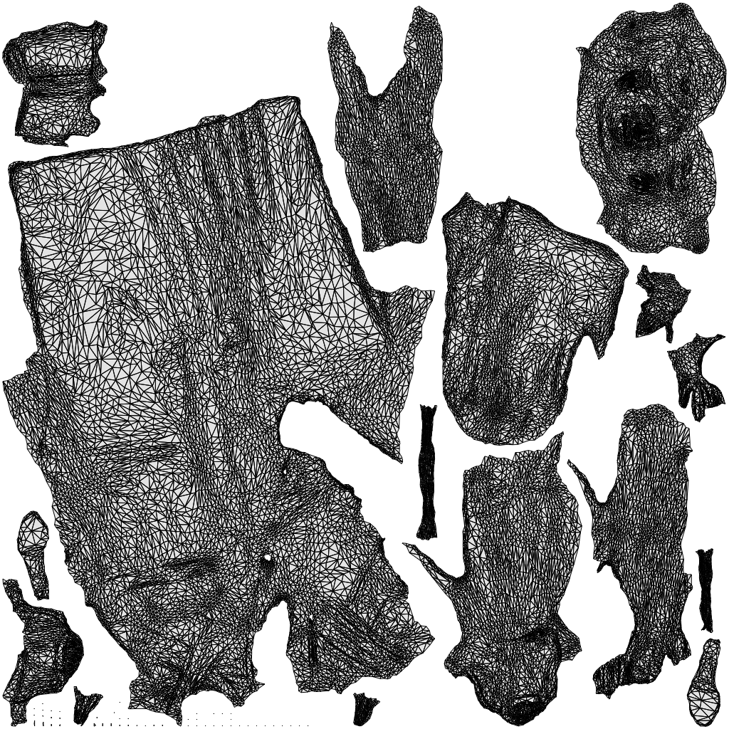 scanned 3D woman formal formalaffairs, photogrammetry people for Enscape and V-Ray, wireframe top-down view